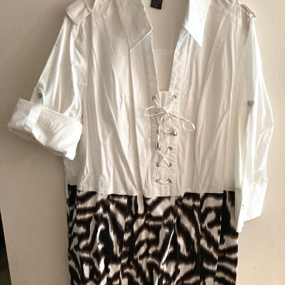 Ashley Stewart Ethnic Print Dress